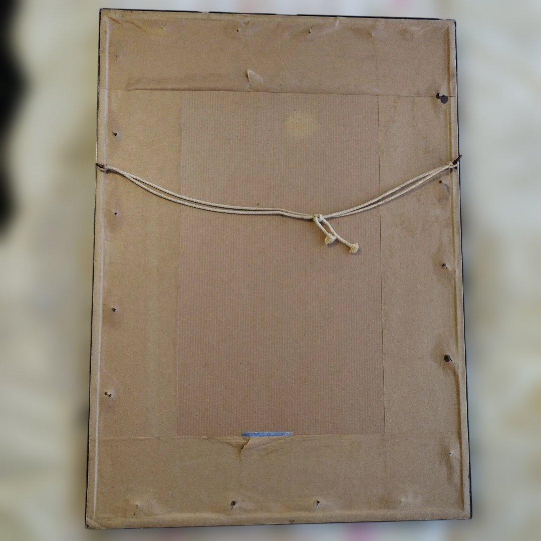 フランスアンティーク ファッションプレート 額入り