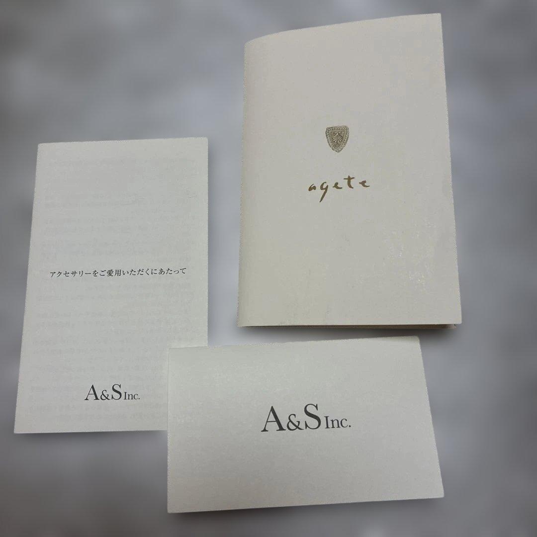 美品agete オーバルフェイスジュエリーウォッチシルバー販売証明書付き 19万