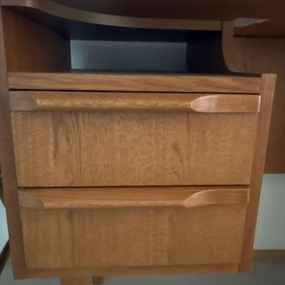 TOVE DESK ナチュラルウッド 2引き出し