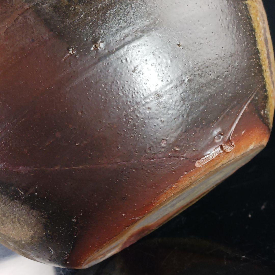 Y317-2 備前焼 最上位作品 人間国宝 藤原啓 本人作 備前大壷 二重共箱